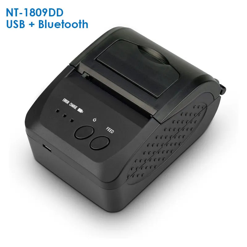 NETUM Bluetooth Thermal Receipt Printer 58mm for Android IOS Windows AND 5890K USB Port Receipt Printer POS Portable NT-1809DD
