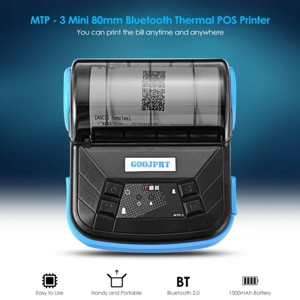 80mm Thermal Printer Bluetooth Android принт Receipt Bill Machine Thermal Computer Impresora label Printer Sublimation