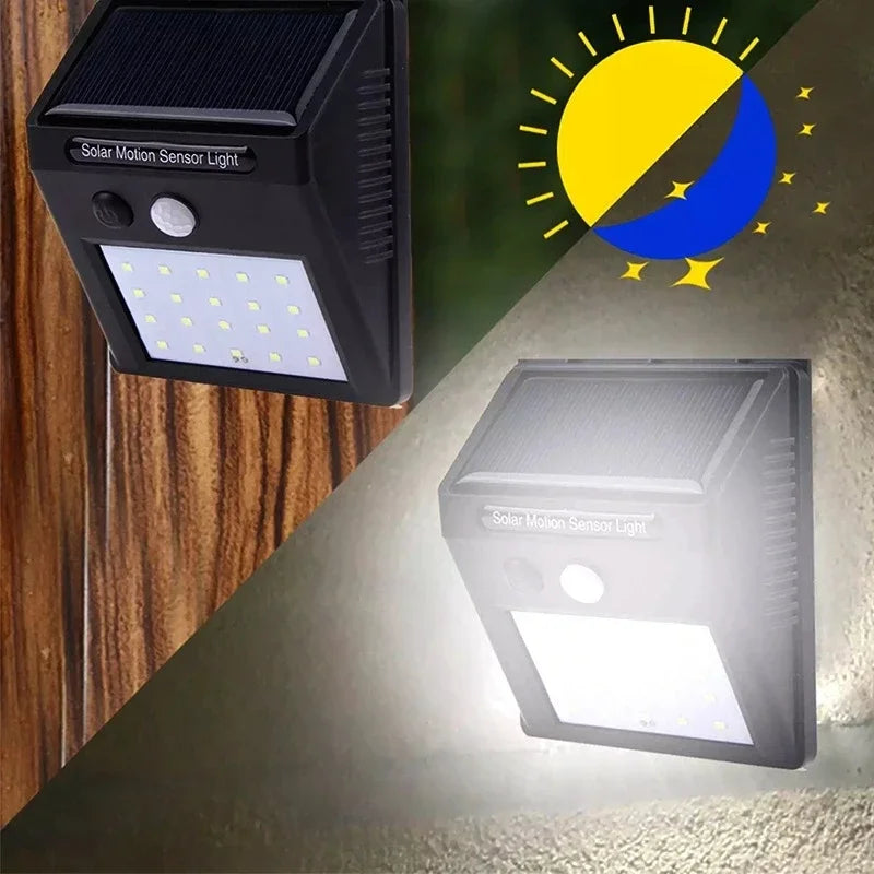 40LED Solar Lights Outdoor With 3 Mode Waterproof Motion Sensor Security Lighting LED Wall Street Lamp for Garden Porch Light