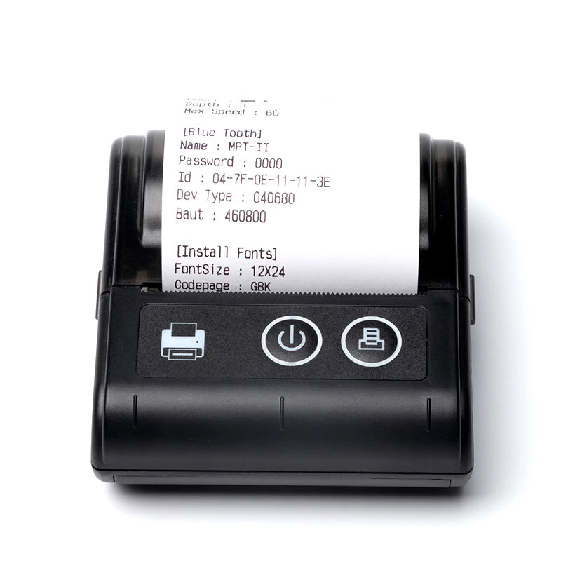 58MM Portable Mini Thermal Printer Bluetooth Thermal Printer For Small Business Printer Computer-Mobile Connection IOS Android