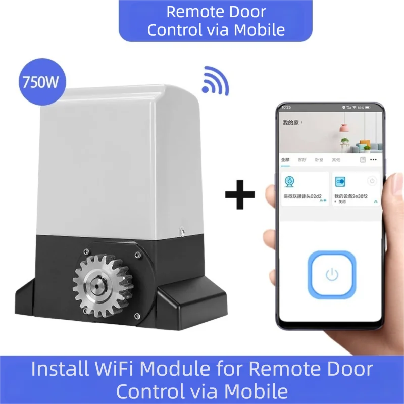 Automatic Sliding Gate Opener Kit WIFI Remote Control Door Opener Door Closer for Company Villa Courtyard Electric Door Operator