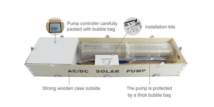 Power AC/DC   Hybrid Pump for Deep Well Irrigation Difful Brand 300m Head 4kw Solar Dc