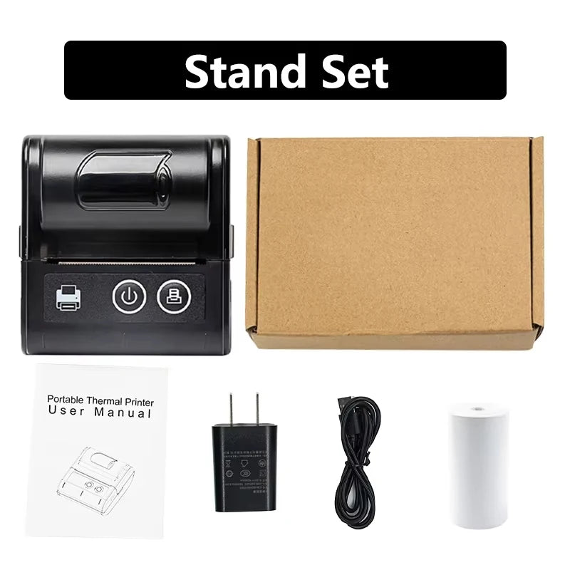 58MM Portable Mini Thermal Printer Bluetooth Thermal Printer For Small Business Printer Computer-Mobile Connection IOS Android