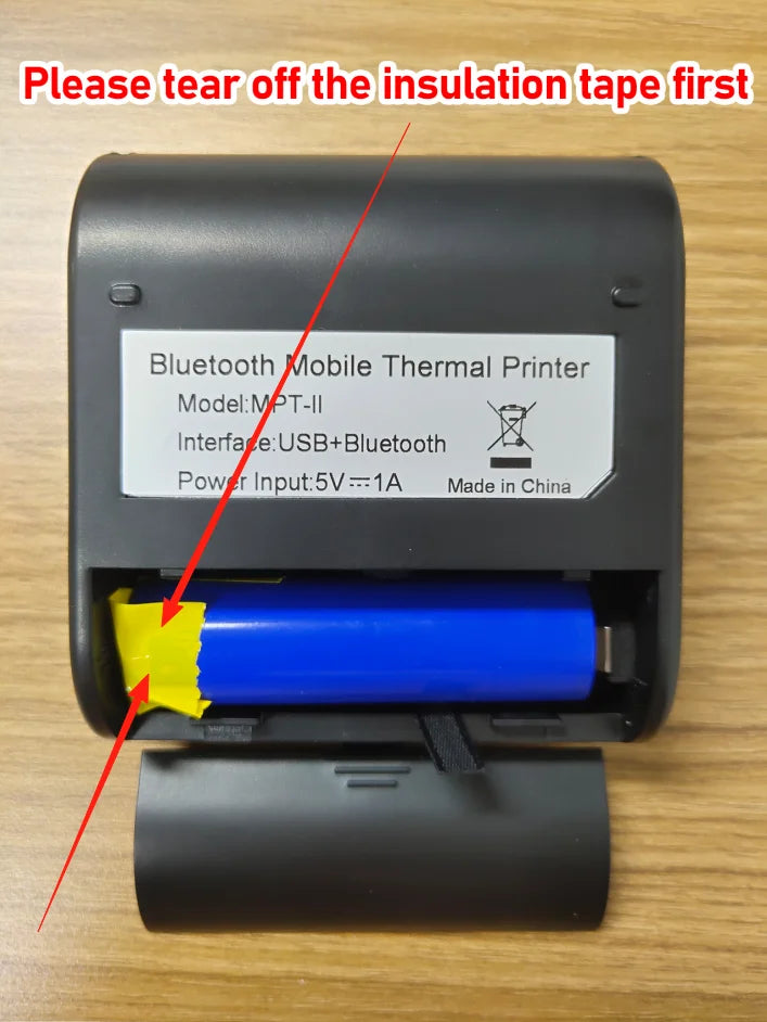 58MM Portable Mini Thermal Printer Bluetooth Thermal Printer For Small Business Printer Computer-Mobile Connection IOS Android