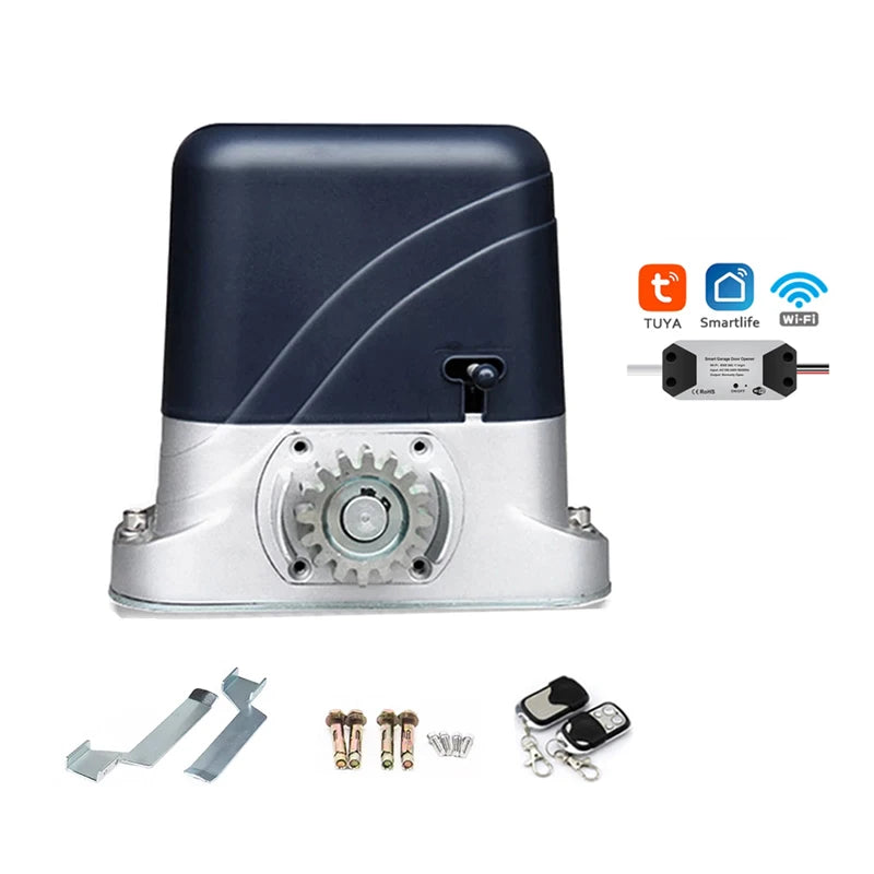 WiFi Gate Opener Smart Phone Control Spring Limit Sliding Gate Motor Opener Operator Closer for House Villa Factory Float Gate