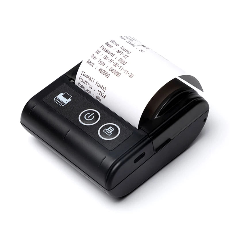 58MM Portable Mini Thermal Printer Bluetooth Thermal Printer For Small Business Printer Computer-Mobile Connection IOS Android
