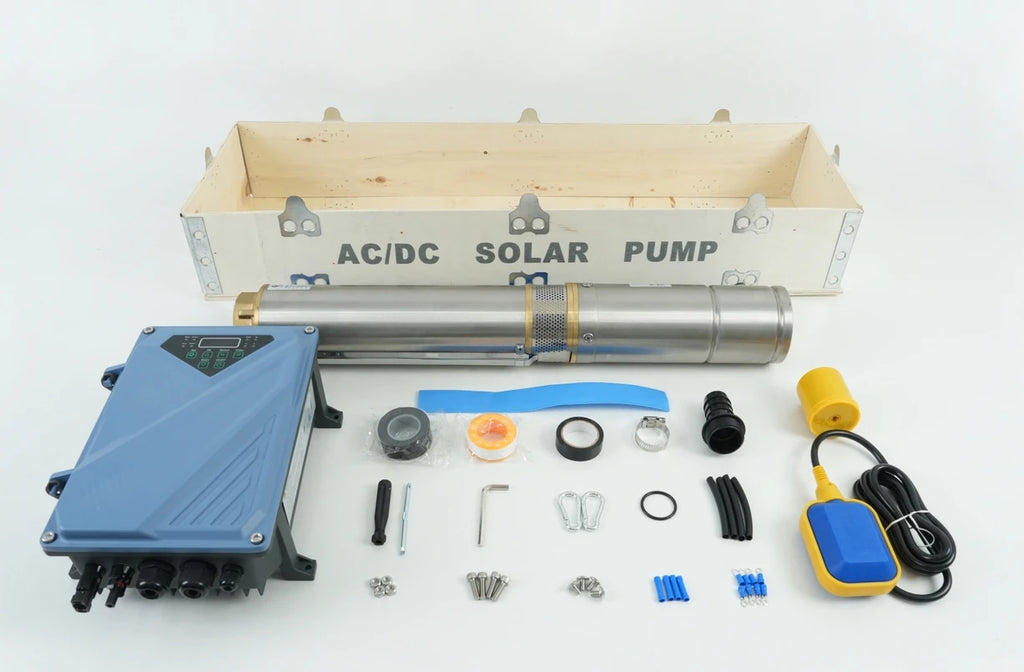 Power AC/DC   Hybrid Pump for Deep Well Irrigation Difful Brand 300m Head 4kw Solar Dc