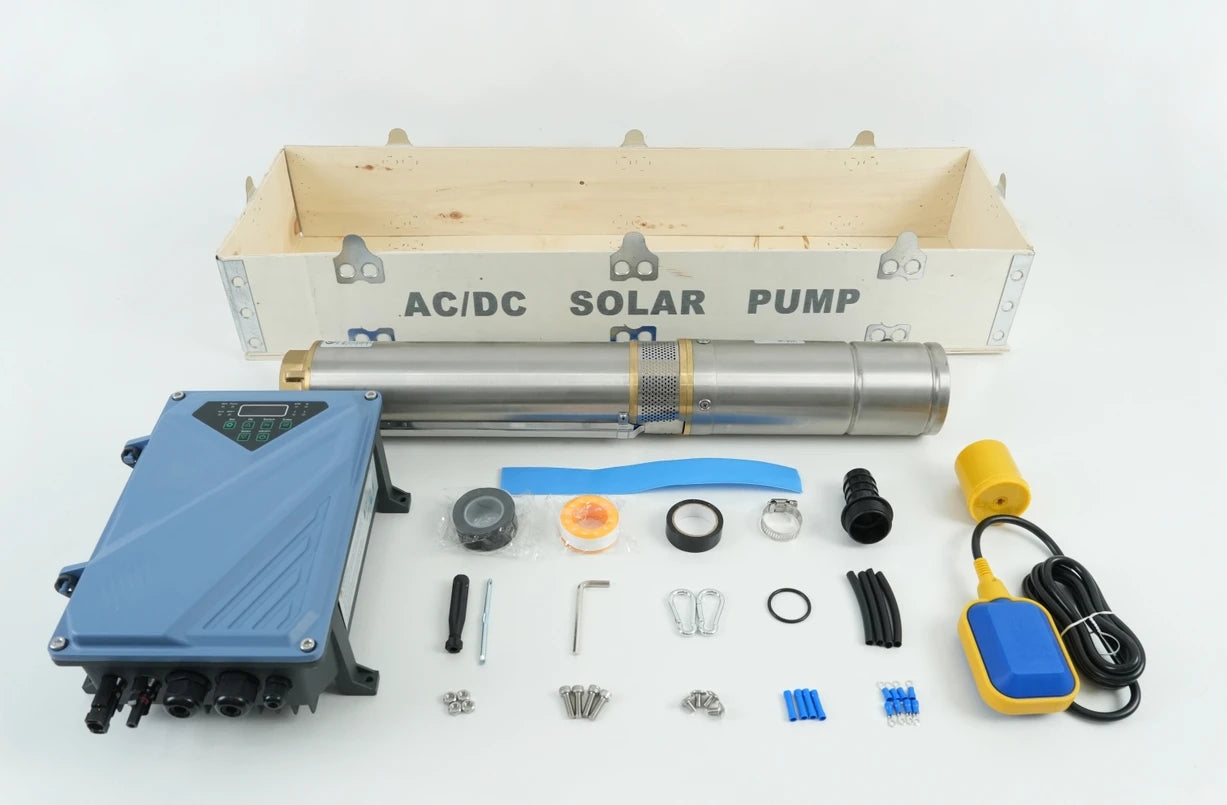 Power AC/DC   Hybrid Pump for Deep Well Irrigation Difful Brand 300m Head 4kw Solar Dc