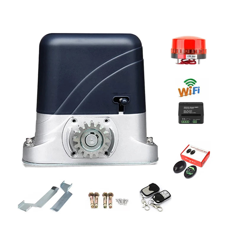 WiFi Gate Opener Smart Phone Control Spring Limit Sliding Gate Motor Opener Operator Closer for House Villa Factory Float Gate