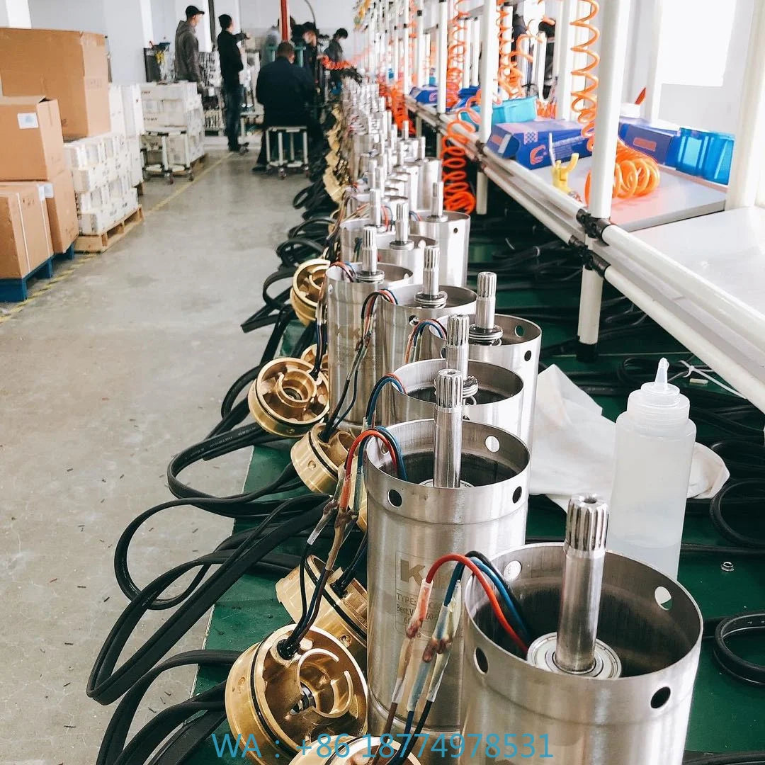 Power AC/DC   Hybrid Pump for Deep Well Irrigation Difful Brand 300m Head 4kw Solar Dc