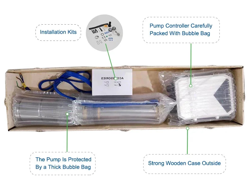 Difful Brand 1500w 2HP  Solar Water Pump System for Irrigation in Kenya