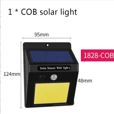 40LED Solar Lights Outdoor With 3 Mode Waterproof Motion Sensor Security Lighting LED Wall Street Lamp for Garden Porch Light