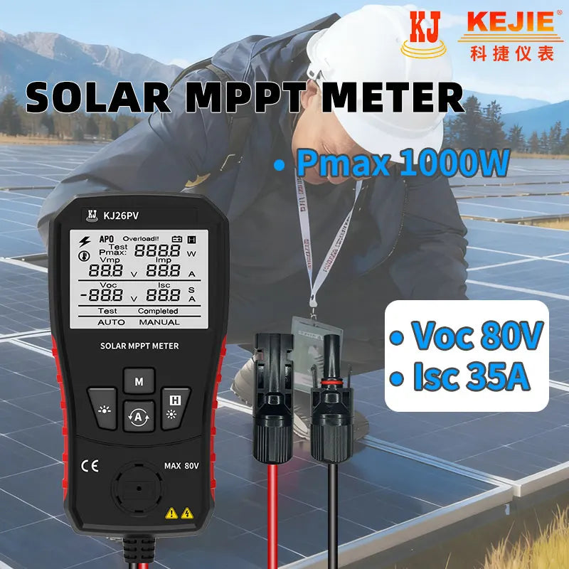 Solar Tester - Automatic and Rapid Measurement of PV Panel Maximum Power Point Tracking, Simultaneously Measures Maximum
