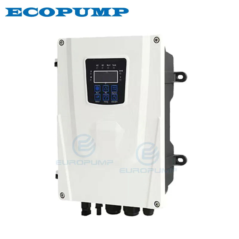 HYBRID SOLAR PUMP outlet 1.25" 2HP AC/DC AUTO-SWITCH 4" Submersible Pump Max head 168m Max Flow 7T/H Model: 4JSC7-168-D110-1500