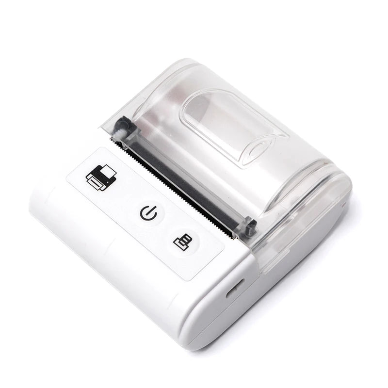 58MM Portable Mini Thermal Printer Bluetooth Thermal Printer For Small Business Printer Computer-Mobile Connection IOS Android