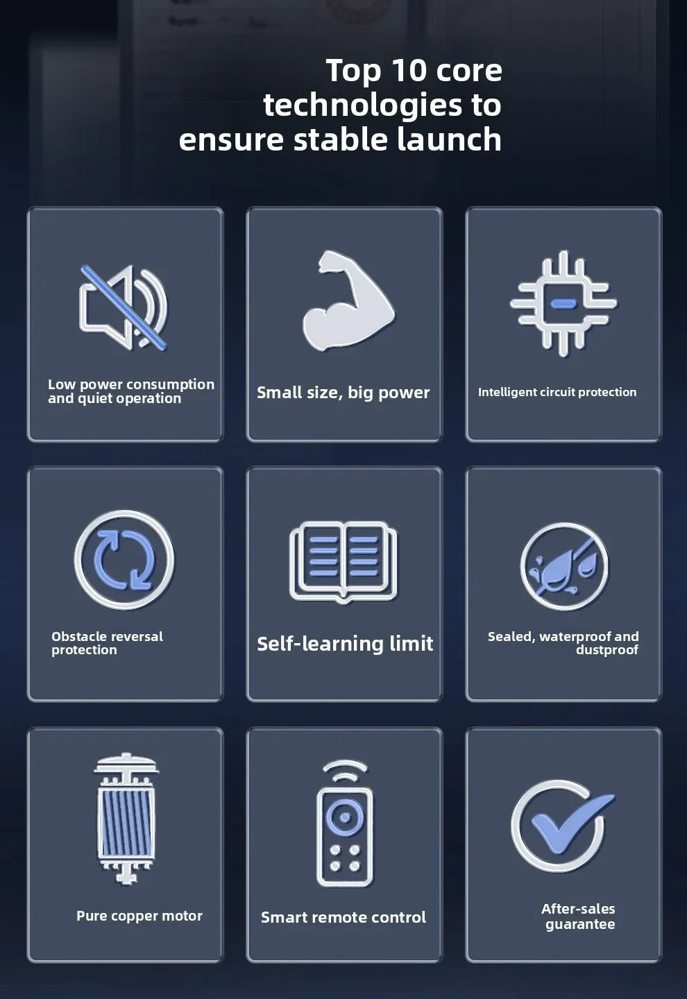 KOB Linear Electric Sliding Gate Motor 370W 800kg Automatic Door Opener for Villa Factory Gate with Remote Control